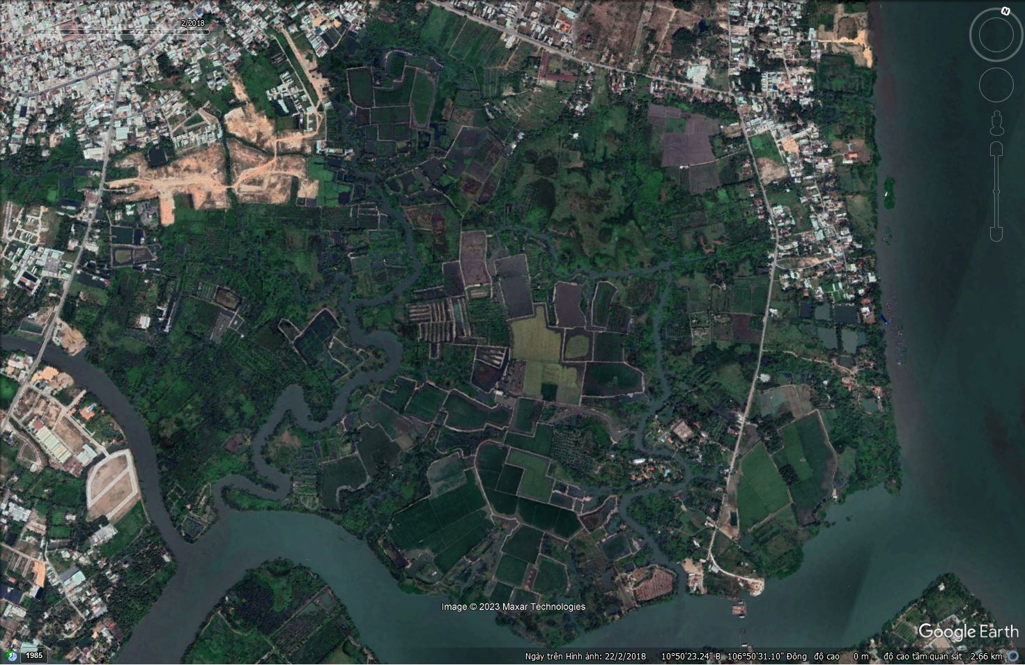 Aerial view in 2018